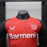 Bayer Leverkusen Home Player 1:1  Version Soccer Jersey 24/25