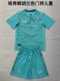 Everton Goalkeeper Kids Kits 1:1 Quality  Soccer Jersey 24/25