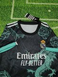Real Madrid Special Edition Black Green Dragon Kids Kits 1:1 Quality Soccer Jersey 25/26