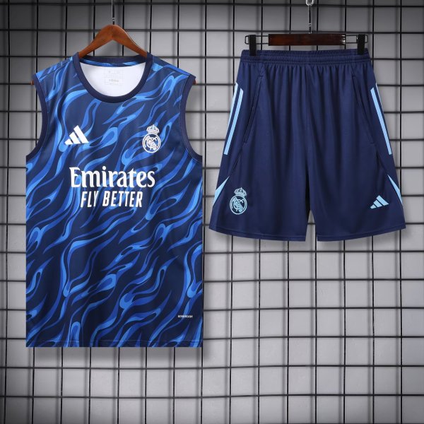 Real Madrid Blue 1:1 Quality Training Vest(A-Set)25/26