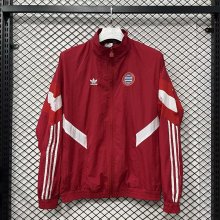 25/26  Bayern Munich Retro Red Windbreaker