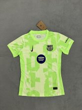 Barcelona Third Green Woman's  Fans 1:1 Quality Soccer Jersey 24/25（胸前大logo）