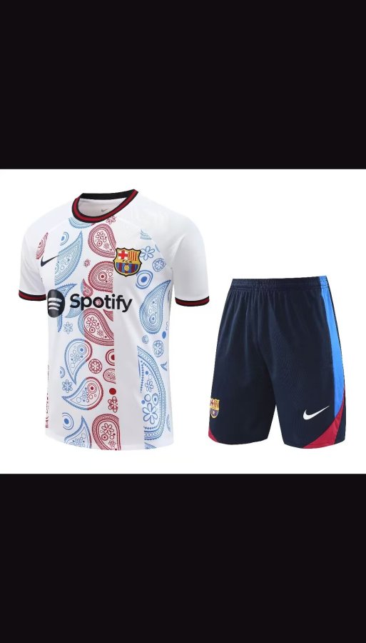 Barcelona White And Black 1:1 Quality Training (A-Set)24/25