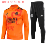 Real Madrid  Kids Orange Special Edition 1:1 Quality Training Jersey 24/25