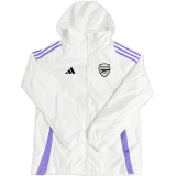 Arsenal White Windbreaker 24/25