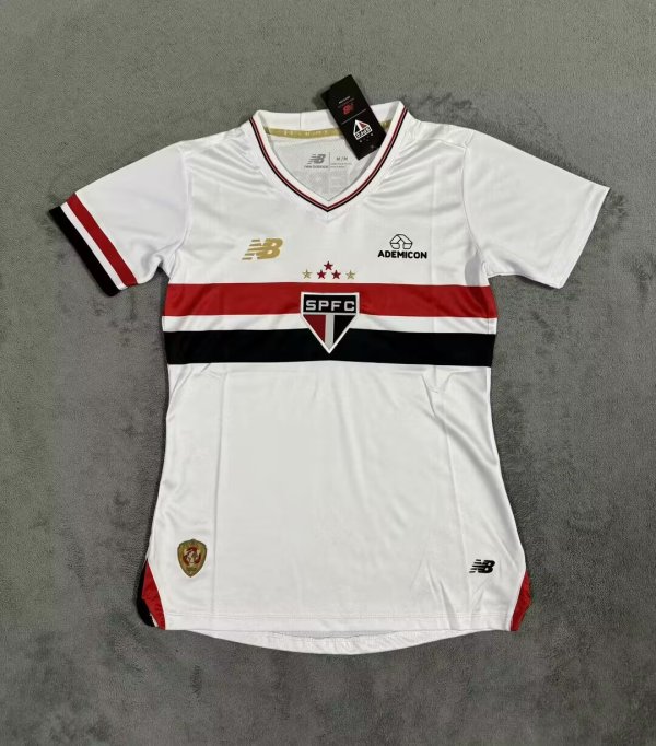 Sao Paulo Home Women Fans 1:1 Quality Soccer Jersey 25/26