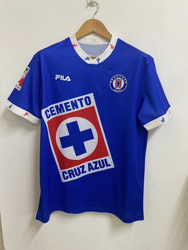 Cruz Azul Home Retro version Blue Fans 1:1 Quality Soccer Jersey 24/25