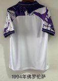 Fiorentina Away  Fans 1:1 Quality Retro Soccer Jersey 1994