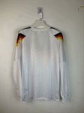 Germany Home Fans Long Sleeve Retro 1::1 Quality  Soccer Jersey 1990