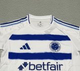 Cruzeiro Away White Fans 1:1 Quality Soccer Jersey 25/26
