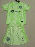 Barcelona Third Kids Kits 1:1  Soccer Jersey 24/25