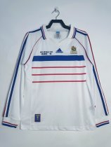 1998 France Away Long Sleeve 1:1 Quality Retro Soccer Jersey