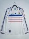 France Away Long Sleeve 1:1 Quality Retro Soccer Jersey 1998