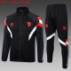 Manchester United Black Training Tracksuit 1:1 Quality Soccer Jersey 24/25