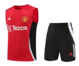 24/25 Manchester United Red  1:1 Quality Training  Vest（A-Set）