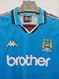 Manchester City Home Fans 1:1 Retro Soccer Jersey 1997/1998