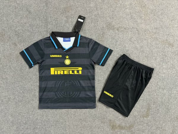 Inter Milan Third Kids Kits Retro 1:1 Quality Soccer Jersey 1997/1998