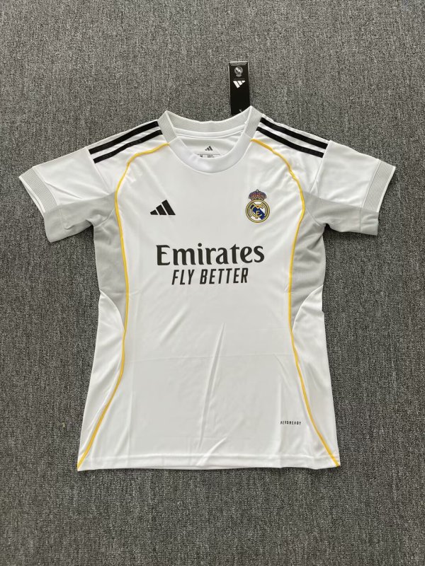 Real Madrid Home Woman's Fans 1:1 Quality Soccer Jersey 25/26