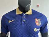Barcelona Training Clothes Blue PLayer 1:1 Quality Soccer Jersey 25/26