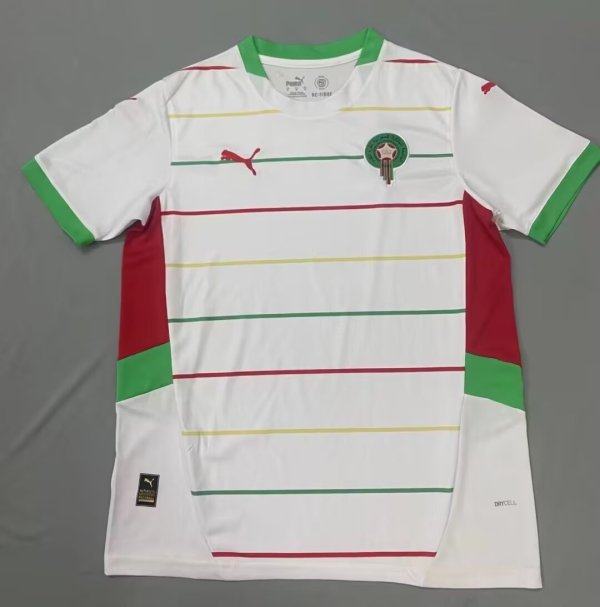 Morocco Away White Fans 1:1 Quality Soccer Jersey 24/25