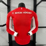 Bayern Munich Home  Long Sleeve Player 1:1 Quality Soccer Jersey 25/26