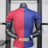Barcelona Home PLayer（配广告）1:1 Quality Soccer Jersey 25/26