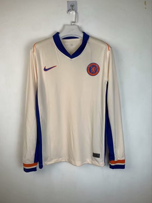 Chelsea  Away Fans Long Sleeve1:1 Quality Soccer Jersey 24/25