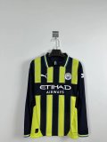 24/25 Manchester City Away Long Sleeve Player  1:1 Quality Soccer Jersey