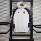 Arsenal White Windbreaker 24/25