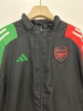 24/25 Arsenal Black Windbreaker