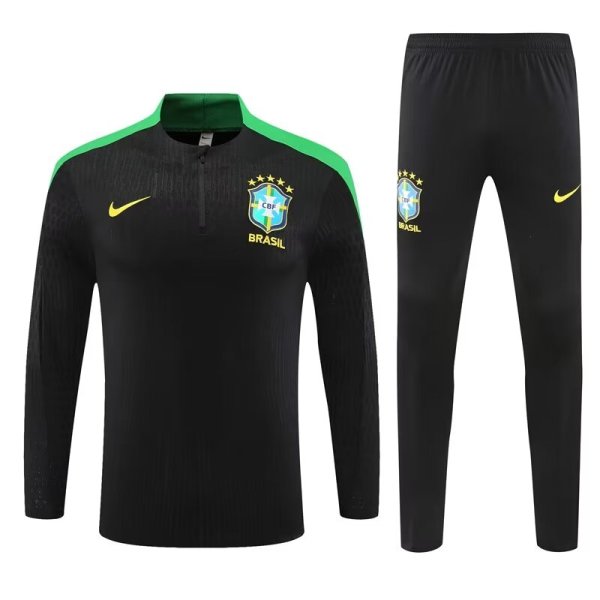 24/25 Brazil Training  Black Player 1:1 Quality Training Jersey