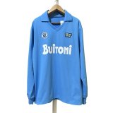 Napoli Home Long Sleeves Fans 1:1 Quality Retro Soccer Jersey 1986/1987