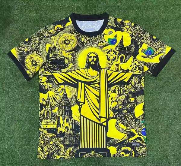 Brazil Special Edition Yellow Fans 1:1 Quality Soccer Jersey 24/25