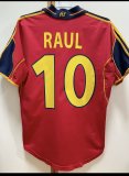 Spain Home Red Fans 1:1 Quality Retro Soccer Jersey 2000