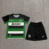Sporting Lisbon Home  Kids Kits 1:1 Soccer Jersey 24/25