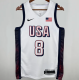 Team USA LEONARD #8 White 1:1 Quality  NBA Jerseys 2025