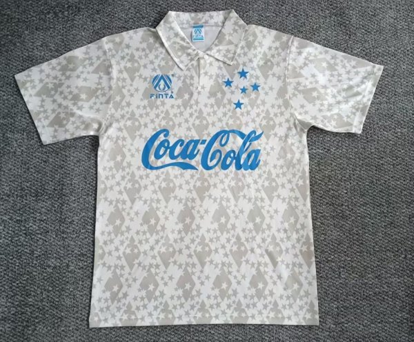 Cruzeiro Away Fans Retro 1:1 Quality Soccer Jersey 1992/1993