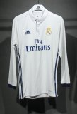 Real Madrid Home Long Sleeve Player Retro1:1 Quality Soccer Jersey 2016/2017