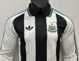 Newcastle Retro Casual  Long Sleeve Fans 1:1 Quality Soccer Jersey 24/25
