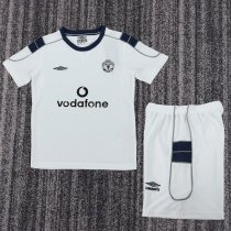 Manchester United  Away Kids Kits Retro 1:1  Quality Soccer Jersey 2000/2001