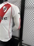 River Plate Home Long Sleeve Player 1:1 Quality Soccer Jersey 24/25