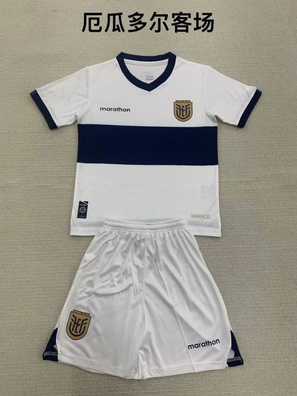 Ecuador  Away  Kids  1:1 Quality Soccer Jersey 24/25