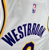 Lakers WETBROOK #0 White  1:1 Quality NBA Jersey 热压 2025