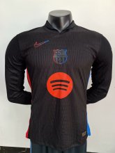 Barcelona  Away Long Sleeved  PLayer  1:1 Quality Soccer Jersey 24/25