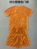 Chelsea  Goalkeeper Orange Kids Kits 1:1 Quality Soccer Jersey 24/25