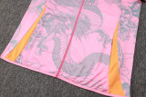 Real Madrid Pink (Inkjet Dragon) Training Tracksuit 1:1 Quality Training Jersey 24/25