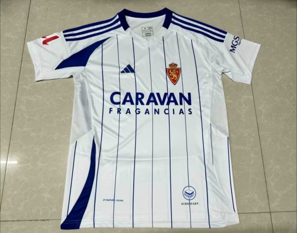 Real Zaragoza Home Fans 1:1 Quality Soccer Jersey 24/25
