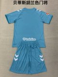 24/25 Real Betis Goalkeeper Blue Kids Kits 1:1 Soccer Jersey