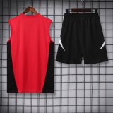 24/25 Manchester United Red  1:1 Quality Training  Vest（A-Set）