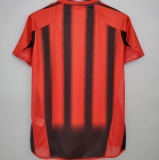 2004/2005  AC Milan Home Fans 1:1 Retro Soccer Jersey